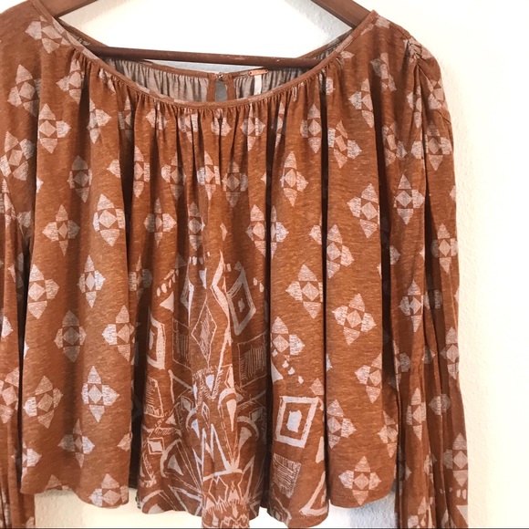 Free People Cropped Long Sleeve Top - Picture 2 of 7
